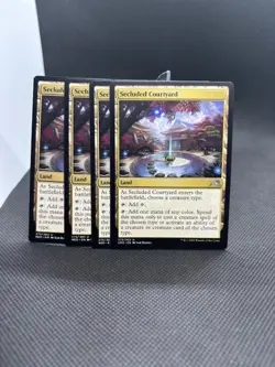 ***Secluded Courtyard x4***MTG Kamigawa Neon Dynasty Land - Image 1