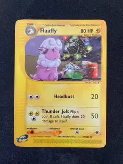 Flaaffy 77/165 Expedition Uncommon Pokemon TCG - MP - Image 1