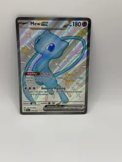 Mew ex 216/091 Shiny Ultra Rare Holo Paldean Fates Pokemon TCG- SEE PICS- MP - Image 1