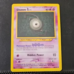 Pokemon TCG Unown Z Neo Destiny 60 Uncommon LP - Image 2