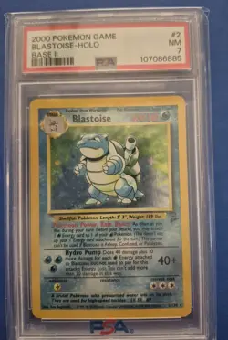 PSA Graded Blastoise Base Set 2 and Venusaur Base Set 2 Mint Condition Pokemon - Image 1