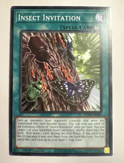 Yugioh! Insect Invitation - ROTA-EN083 Common 1st Edition Rage Of The Abyss NM - Image 1