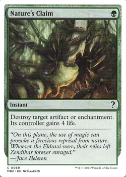 Nature's Claim (White Border) Mystery Booster 2 Regular - Image 1