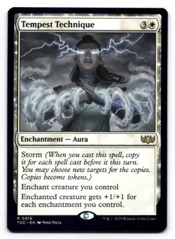 Tempest Technique NM 16 Commander: Tarkir: Dragonstorm Magic: The Gathering Rare - Image 1