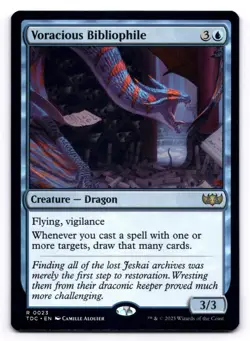 Voracious Bibliophile NM 23 Commander: Tarkir: Dragonstorm Magic: The Gathering - Image 1