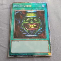 Yugioh! 1x Pot of Greed MP25-EN050 Starlight Rare 1st Ed NM - Image 1