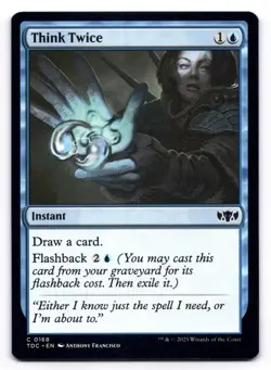 Think Twice NM 168 Commander: Tarkir: Dragonstorm Magic: The Gathering Common - Image 1