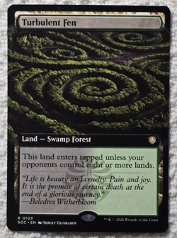 Turbulent Fen - 103 - MTG: Secrets of Strixhaven - Extended Art - Rare - Regular - Image 1