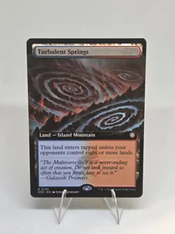 Turbulent Springs 0105 Borderless Rare Strixhaven Commander SOC MTG NM - Image 1