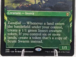 Magic the Gathering * Scute Swarm (Showcase) * Zendikar Rising * Regular * NM-M - Image 3