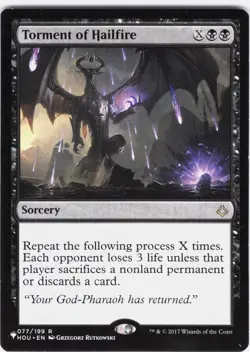 Torment of Hailfire #77 Mystery Booster - Hour of Devastation Regular Rare LP - Image 1