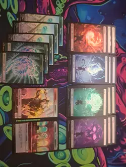 MTG Secrets Of Strixhaven Lot Of 19 Foil Lands And Tokens Unplayed Mint - Image 1