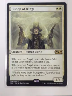 Mtg - Bishop of Wings - Core Set 2020 (M20) - Rare - #8 - NM - Image 1