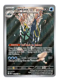 Pokemon Clawitzer 141/132 ME01: Mega Evolution Illustration Rare - Image 1