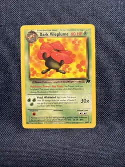 Dark Vileplume 30/82 Non-Holo Rare Team Rocket Pokemon Card - Image 1