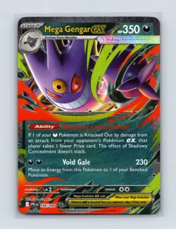Mega Gengar ex 056/094 Double Rare Phantasmal Flames Pokemon Lightly Played - Image 1