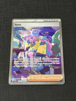 Pokemon TCG Iono 237/091 Paldean Fates SIR - Image 1