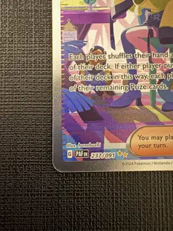 Pokemon TCG Iono 237/091 Paldean Fates SIR - Image 2