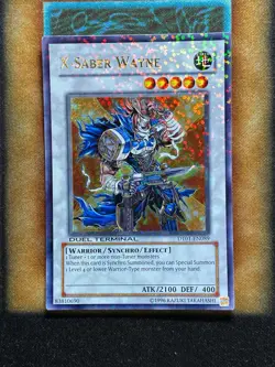 Yugioh X-Saber Wayne DT01-EN089 Duel Terminal Ultra Rare NM - Image 1