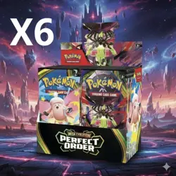 Pokemon Mega Evolution Perfect Order Booster 6 Box Case - Image 1