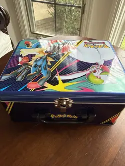 Pokemon Lunch Box Storage Tin EMPTY - BOX ONLY - Image 1