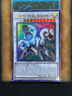 Yugioh White Aura Bihamut YA04-EN001 Ultra Rare Limited Edition LP - Image 1
