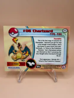 Pokemon Charizard #006 Jumbo Oversize Card Vintage Style Promo Collector Display - Image 3