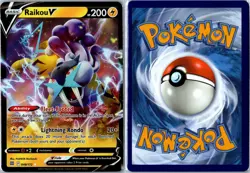 Pokemon Card - Raikou V Brilliant Stars 048/172 V Ultra Rare Holo Near Mint - Image 3