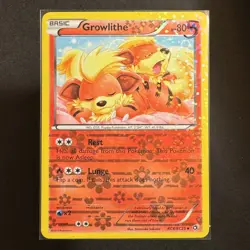 Growlithe - RC4/RC25 - Legendary Treasures - Pokemon - Reverse Holo - Played - Image 3
