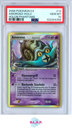 AMOROSO-HOLO GERMAN POKEMON EX HOLON PHANTOMS 2006 13 PSA 10 - Image 1