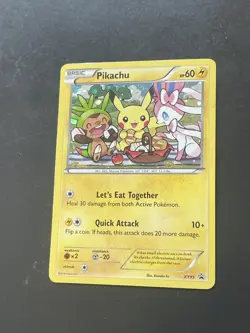 Pokemon TCG XY95 Pikachu Black star Promo Lightly Played 2016 - Image 1