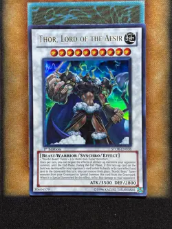 Yugioh Thor, Lord Of The Aesir STOR-EN038 Ultra Rare 1st Ed LP - Image 1