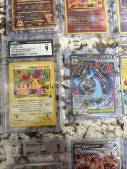 Pokemon Lot CGC Slabs Ancient Mew 8 Pikachu 9 Charizard Mewtwo Zapdos - Image 5