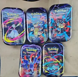 Pokemon Mega Evolutions Mega Heroes Mini Tins-Set Of 5 -Sealed Full Set - Image 1