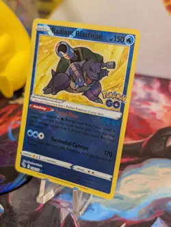 Radiant Blastoise 018/078 Pokemon GO Holo - Image 3