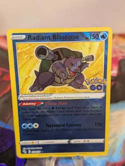 Radiant Blastoise 018/078 Pokemon GO Holo - Image 4