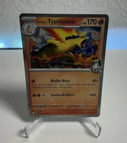 Ethan's Typhlosion 034/182 Holo Rare Scarlet & Violet: Destined Rivals Pokemon - Image 1