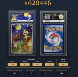 Pokemon TCG: Chinese Gem Packs Vol 3: Meowth 0207/07 Ace GM 10 Exclusive Art - Image 5