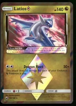 Latios Prism Star 108/168 SM - Celestial Storm Pokemon TCG - Image 1