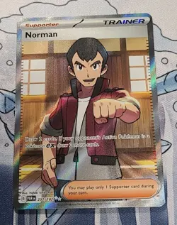 Pokemon TCG: Paradox Rift - Norman 237/182 - Full Art Trainer - Image 1