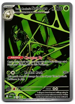 Team Rocket's Spidops 187/182 - 🌊 Destined Rivals Pokemon TCG 🖤 - LP - Image 1