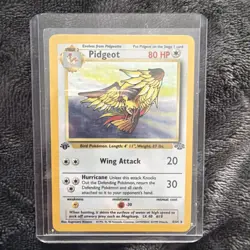 Pokemon TCG Pidgeot 8/64 Jungle 1st Edition Holo Rare 80 HP English 1999 LP - Image 1
