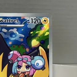 Pokemon Iono's Kilowattrel Full Art Illustration Rare Holo 163/159 SV09 120 HP - Image 3
