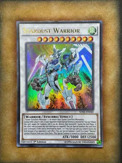 Yugioh Stardust Warrior SDSE-EN040 Ultra Rare 1st Ed LP - Image 1