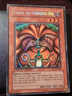 Yu-Gi-Oh Exodia the Forbidden One MC1-EN001 Master Collection LP-MP - Image 1