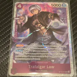 Trafalgar Law ST10-010 Holo 5000 Power 4 Cost One Piece CCG - Image 1
