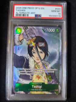 Tashigi Alt Art OP12-031 PSA 10 One Piece TCG English - Image 1