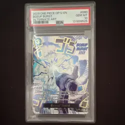 2025 One Piece OP12 EN Boeuf Burst Event Alternate Art Foil Rare OP12-060 PSA 10 - Image 1