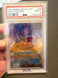 Disney Lorcana - Royal Tantrum - Enchanted - PSA 10 💎🔥 - Image 1