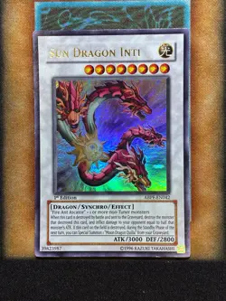 Yugioh Sun Dragon Inti ABPF-EN042 Ultra Rare 1st Ed LP - Image 1